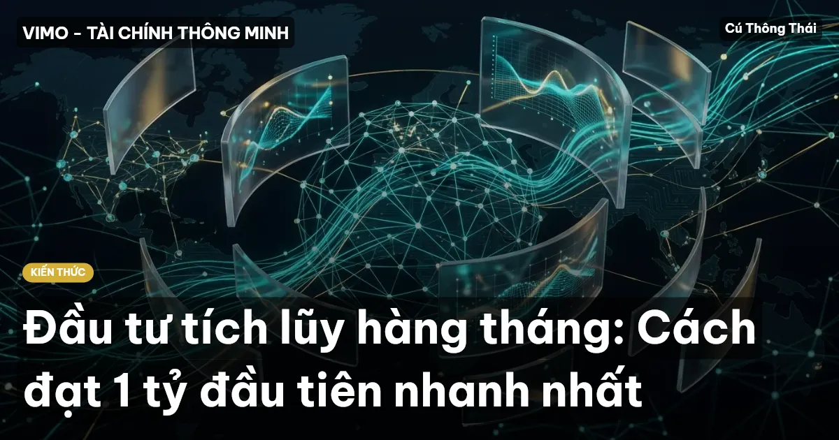 Đầu tư tích lũy hàng tháng: Cách đạt 1 tỷ đầu tiên nhanh nhất