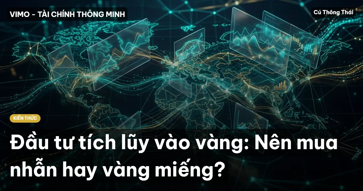 Đầu tư tích lũy vào vàng: Nên mua nhẫn hay vàng miếng?