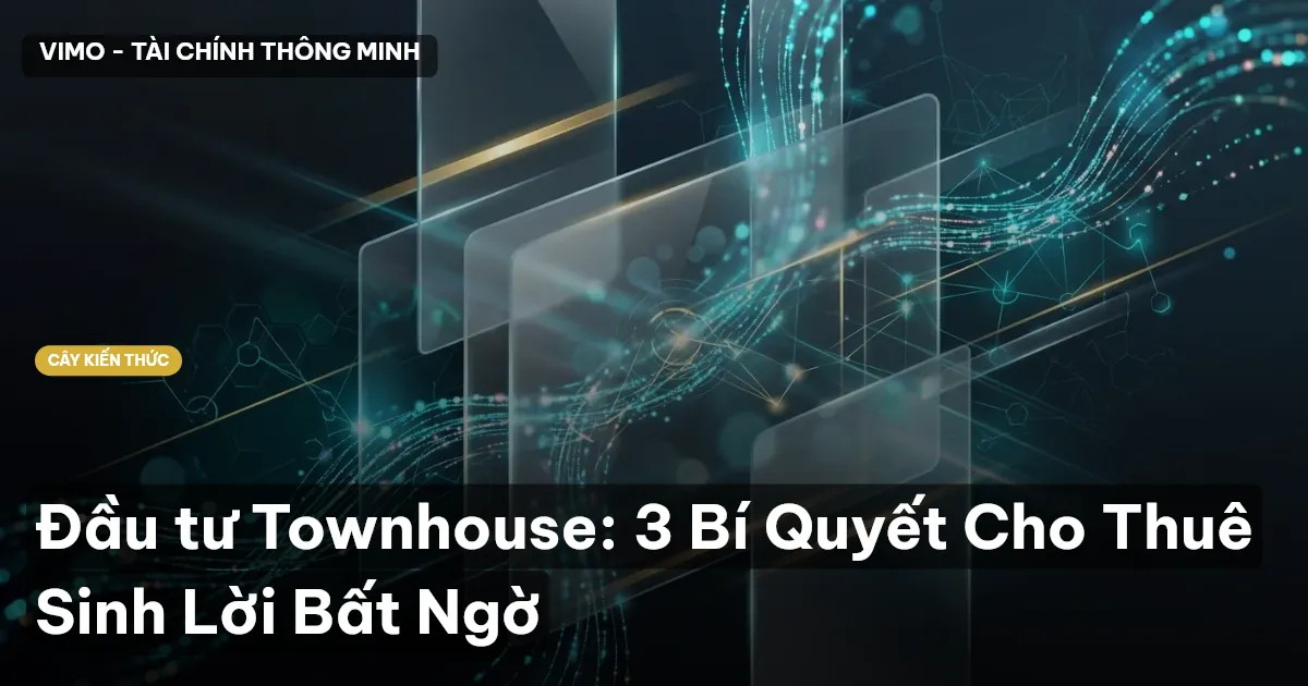 Đầu tư Townhouse: 3 Bí Quyết Cho Thuê Sinh Lời Bất Ngờ