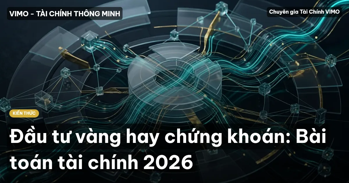 Đầu tư vàng hay chứng khoán: Bài toán tài chính 2026