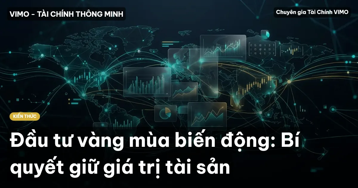 Đầu tư vàng mùa biến động: Bí quyết giữ giá trị tài sản