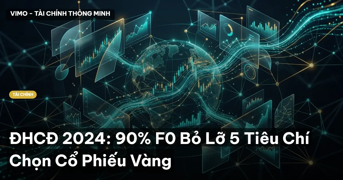 ĐHCĐ 2024: 90% F0 Bỏ Lỡ 5 Tiêu Chí Chọn Cổ Phiếu Vàng