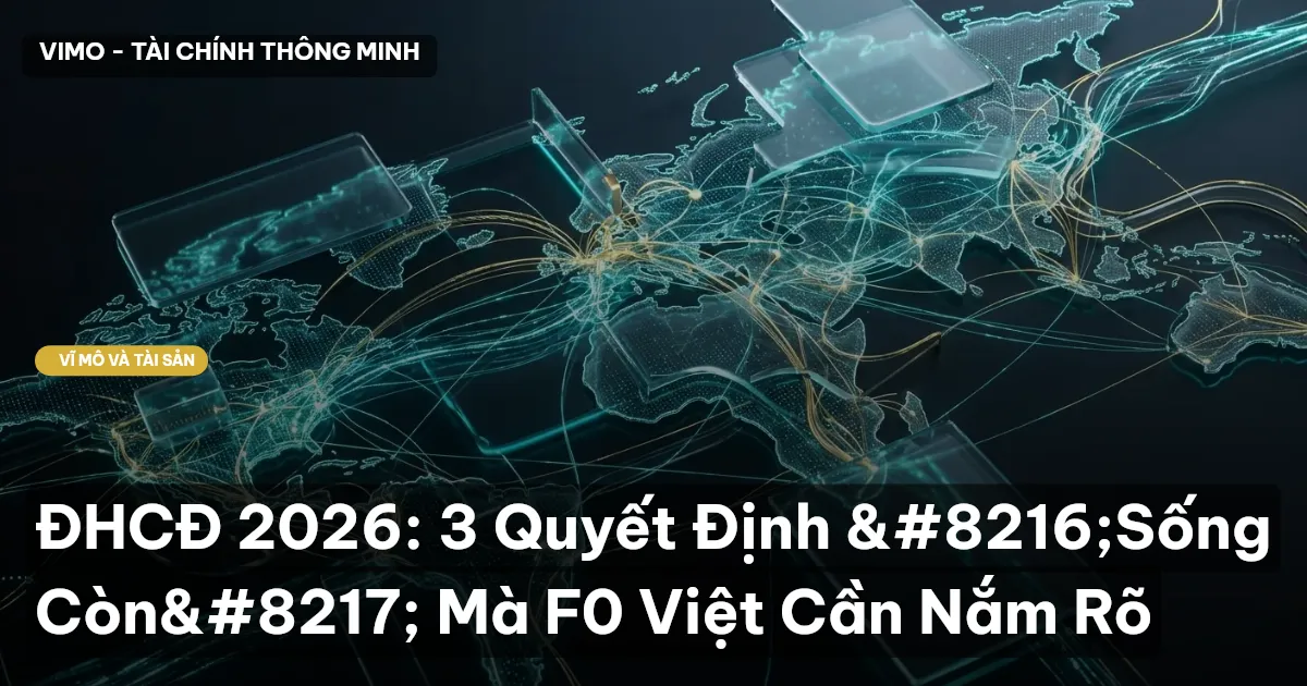 ĐHCĐ 2026: 3 Quyết Định ‘Sống Còn’ Mà F0 Việt Cần Nắm Rõ
