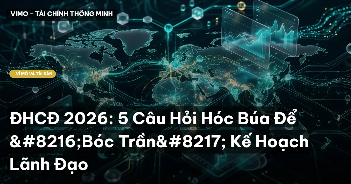 ĐHCĐ 2026: 5 Câu Hỏi Hóc Búa Để ‘Bóc Trần’ Kế Hoạch Lãnh Đạo