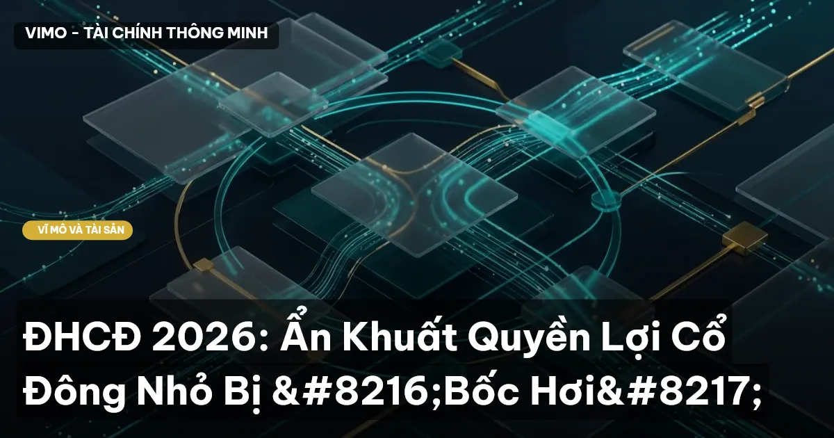 ĐHCĐ 2026: Ẩn Khuất Quyền Lợi Cổ Đông Nhỏ Bị ‘Bốc Hơi’