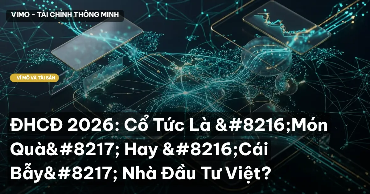 ĐHCĐ 2026: Cổ Tức Là ‘Món Quà’ Hay ‘Cái Bẫy’ Nhà Đầu Tư Việt?