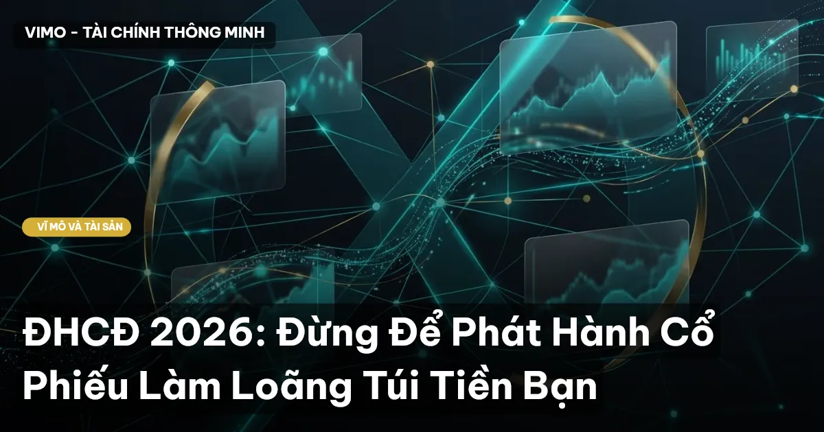 ĐHCĐ 2026: Đừng Để Phát Hành Cổ Phiếu Làm Loãng Túi Tiền Bạn