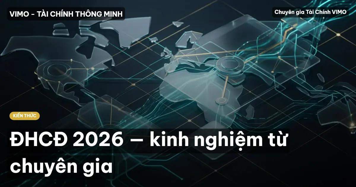ĐHCĐ 2026 — kinh nghiệm từ chuyên gia