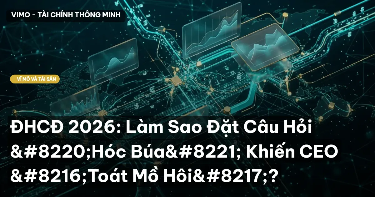 ĐHCĐ 2026: Làm Sao Đặt Câu Hỏi "Hóc Búa" Khiến CEO 'Toát Mồ Hôi'?