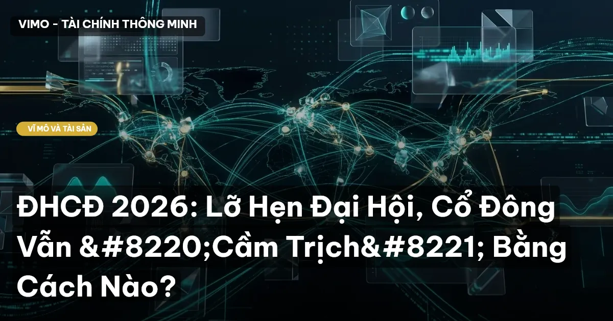 ĐHCĐ 2026: Lỡ Hẹn Đại Hội, Cổ Đông Vẫn “Cầm Trịch” Bằng Cách Nào?