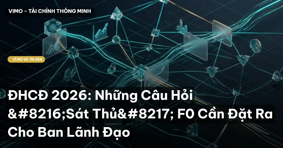ĐHCĐ 2026: Những Câu Hỏi 'Sát Thủ' F0 Cần Đặt Ra Cho Ban Lãnh Đạo