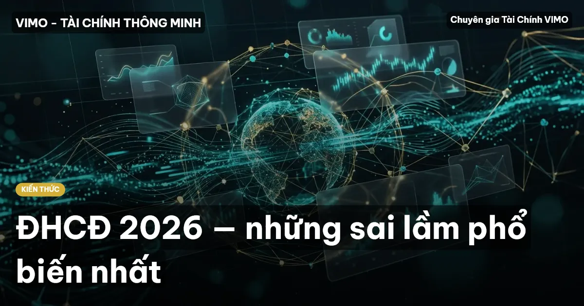 ĐHCĐ 2026 — những sai lầm phổ biến nhất