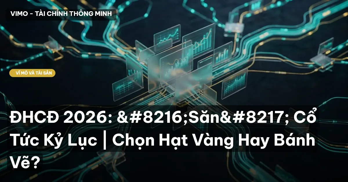 ĐHCĐ 2026: ‘Săn’ Cổ Tức Kỷ Lục | Chọn Hạt Vàng Hay Bánh Vẽ?