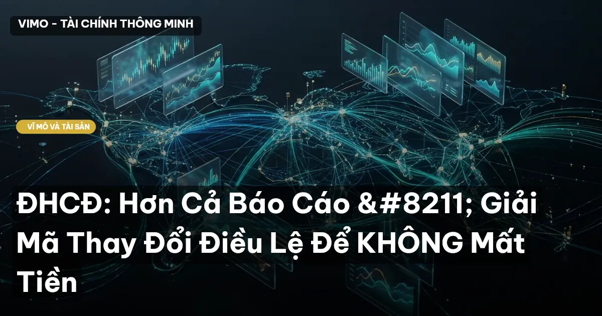 ĐHCĐ: Hơn Cả Báo Cáo – Giải Mã Thay Đổi Điều Lệ Để KHÔNG Mất Tiền