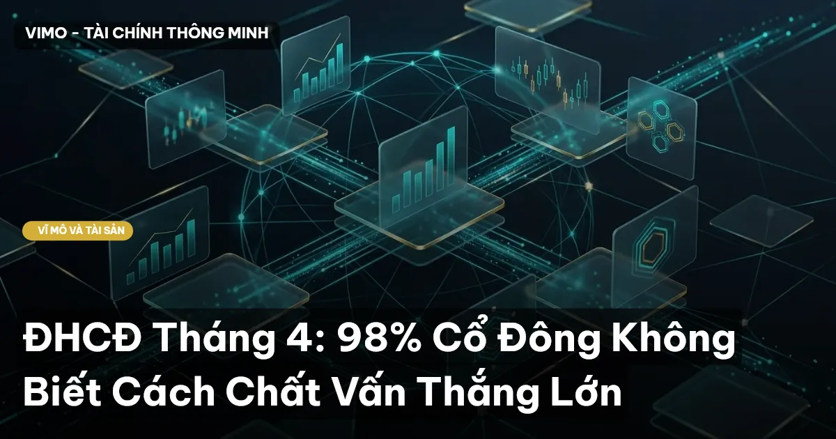 ĐHCĐ Tháng 4: 98% Cổ Đông Không Biết Cách Chất Vấn Thắng Lớn