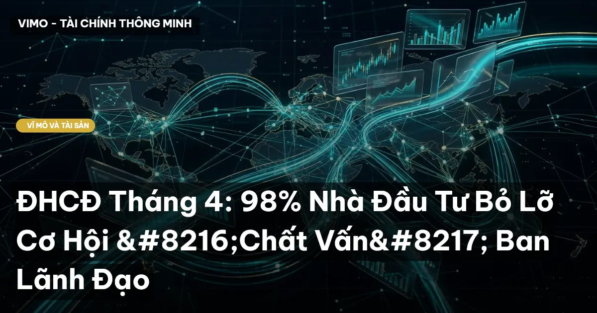 ĐHCĐ Tháng 4: 98% Nhà Đầu Tư Bỏ Lỡ Cơ Hội ‘Chất Vấn’ Ban Lãnh Đạo