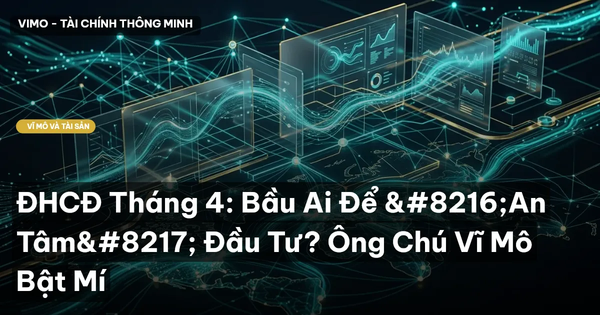 ĐHCĐ Tháng 4: Bầu Ai Để 'An Tâm' Đầu Tư? Ông Chú Vĩ Mô Bật Mí