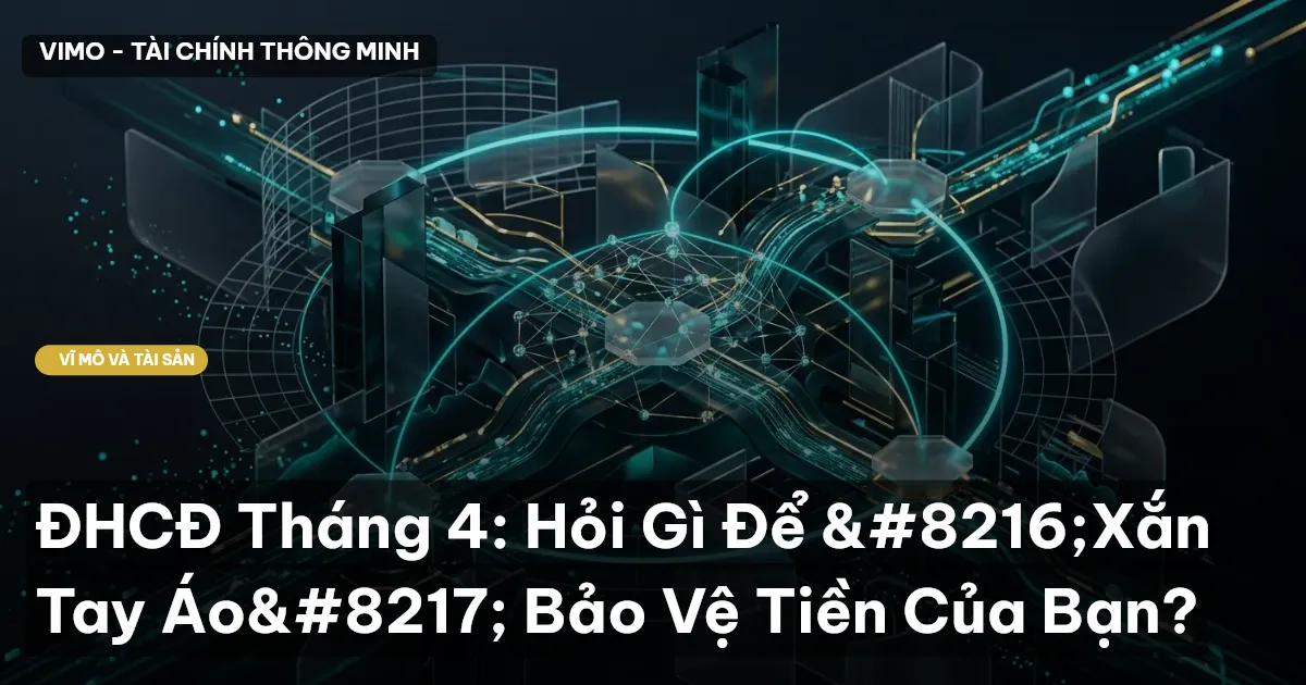 ĐHCĐ Tháng 4: Hỏi Gì Để 'Xắn Tay Áo' Bảo Vệ Tiền Của Bạn?