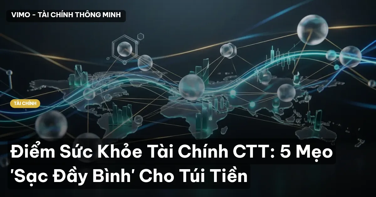 Điểm Sức Khỏe Tài Chính CTT: 5 Mẹo 'Sạc Đầy Bình' Cho Túi Tiền