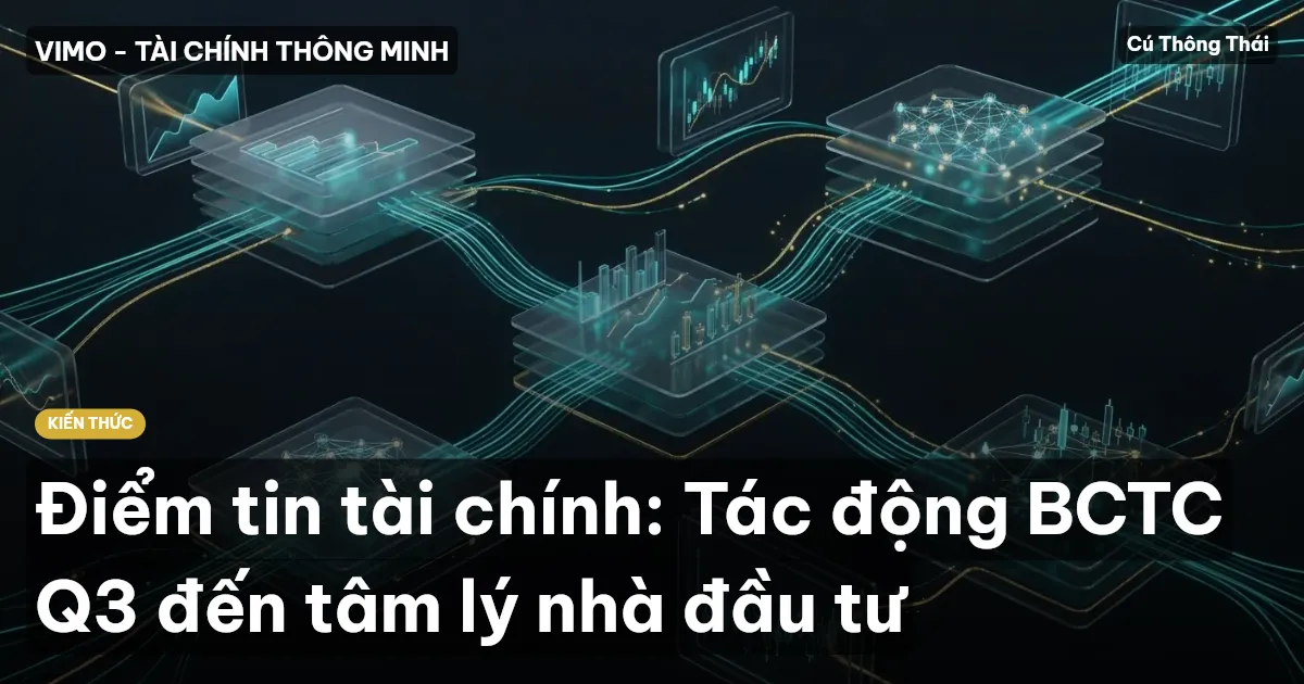 Điểm tin tài chính: Tác động BCTC Q3 đến tâm lý nhà đầu tư