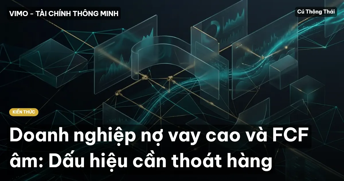 Doanh nghiệp nợ vay cao và FCF âm: Dấu hiệu cần thoát hàng