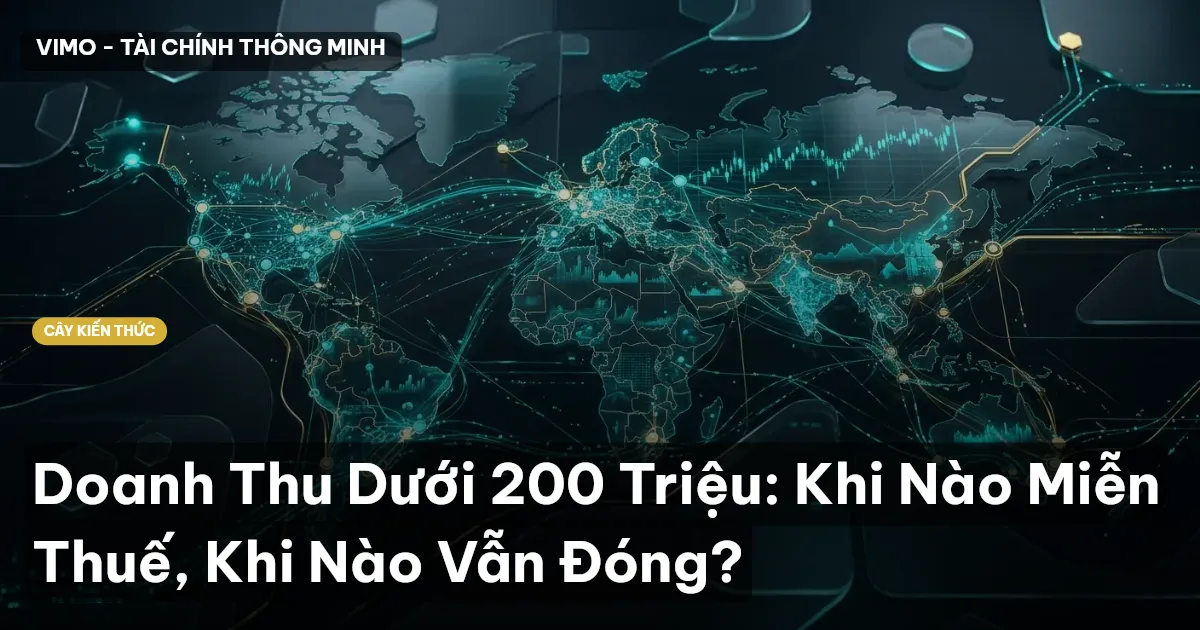 Doanh Thu Dưới 200 Triệu: Khi Nào Miễn Thuế, Khi Nào Vẫn Đóng?