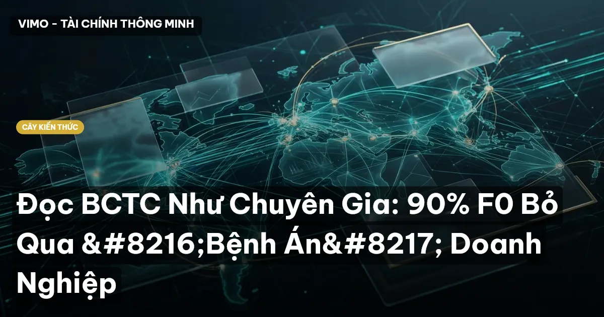 Đọc BCTC Như Chuyên Gia: 90% F0 Bỏ Qua ‘Bệnh Án’ Doanh Nghiệp