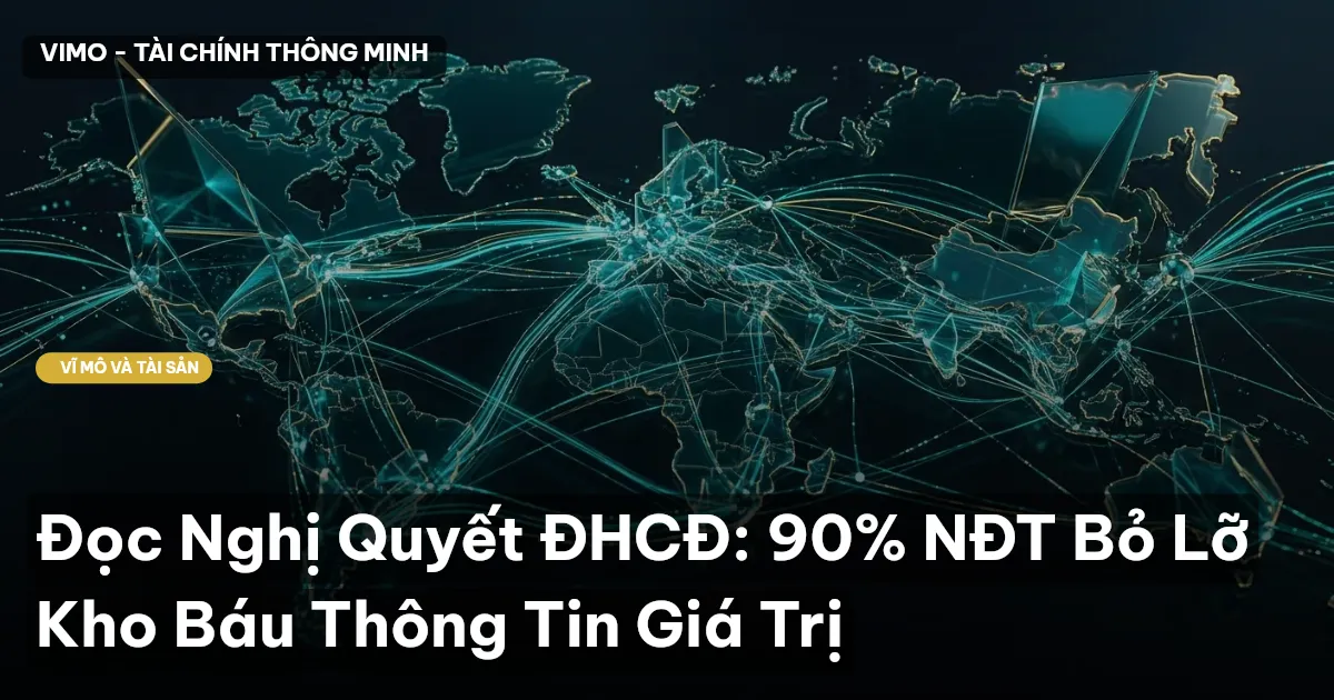 Đọc Nghị Quyết ĐHCĐ: 90% NĐT Bỏ Lỡ Kho Báu Thông Tin Giá Trị