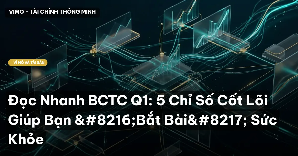 Đọc Nhanh BCTC Q1: 5 Chỉ Số Cốt Lõi Giúp Bạn 'Bắt Bài' Sức Khỏe