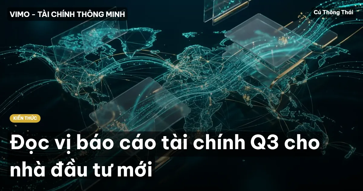 Đọc vị báo cáo tài chính Q3 cho nhà đầu tư mới