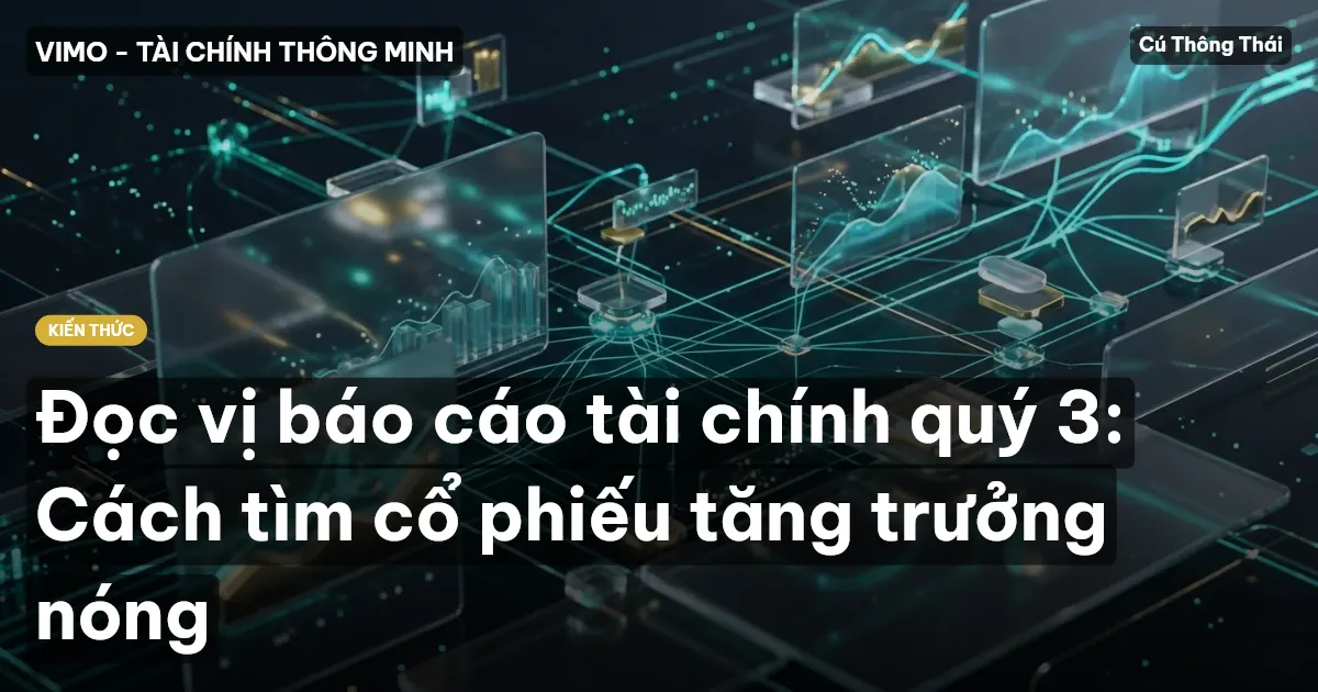 Đọc vị báo cáo tài chính quý 3: Cách tìm cổ phiếu tăng trưởng nóng