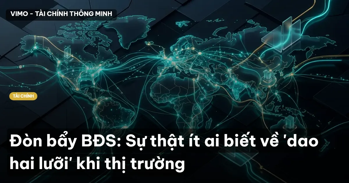 Đòn bẩy BĐS: Sự thật ít ai biết về 'dao hai lưỡi' khi thị trường