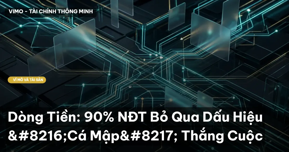 Dòng Tiền: 90% NĐT Bỏ Qua Dấu Hiệu ‘Cá Mập’ Thắng Cuộc