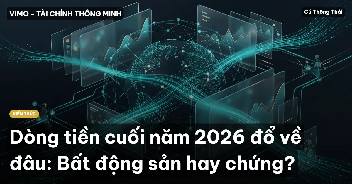 Dòng tiền cuối năm 2026 đổ về đâu: Bất động sản hay chứng?