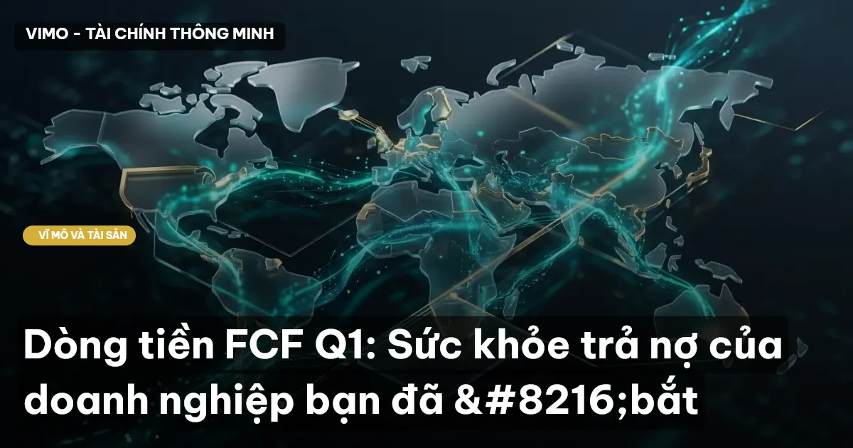Dòng tiền FCF Q1: Sức khỏe trả nợ của doanh nghiệp bạn đã ‘bắt