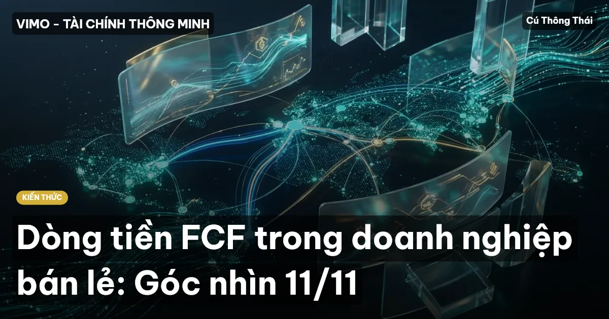 Dòng tiền FCF trong doanh nghiệp bán lẻ: Góc nhìn 11/11