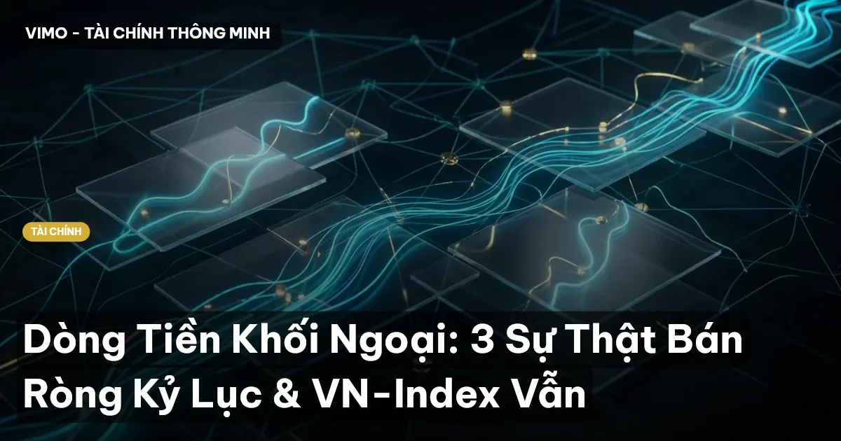 Dòng Tiền Khối Ngoại: 3 Sự Thật Bán Ròng Kỷ Lục & VN-Index Vẫn