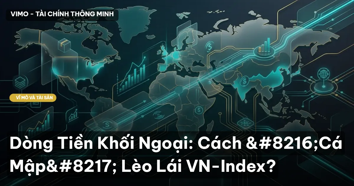 Dòng Tiền Khối Ngoại: Cách ‘Cá Mập’ Lèo Lái VN-Index?