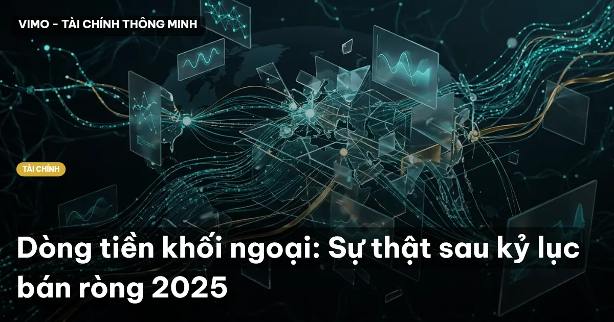 Dòng tiền khối ngoại: Sự thật sau kỷ lục bán ròng 2025