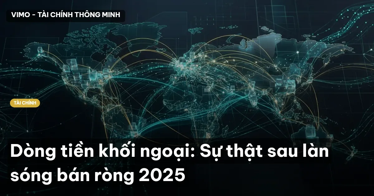 Dòng tiền khối ngoại: Sự thật sau làn sóng bán ròng 2025