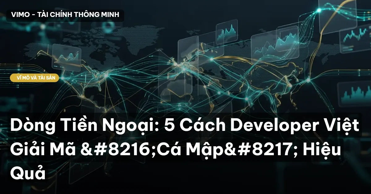 Dòng Tiền Ngoại: 5 Cách Developer Việt Giải Mã 'Cá Mập' Hiệu Quả