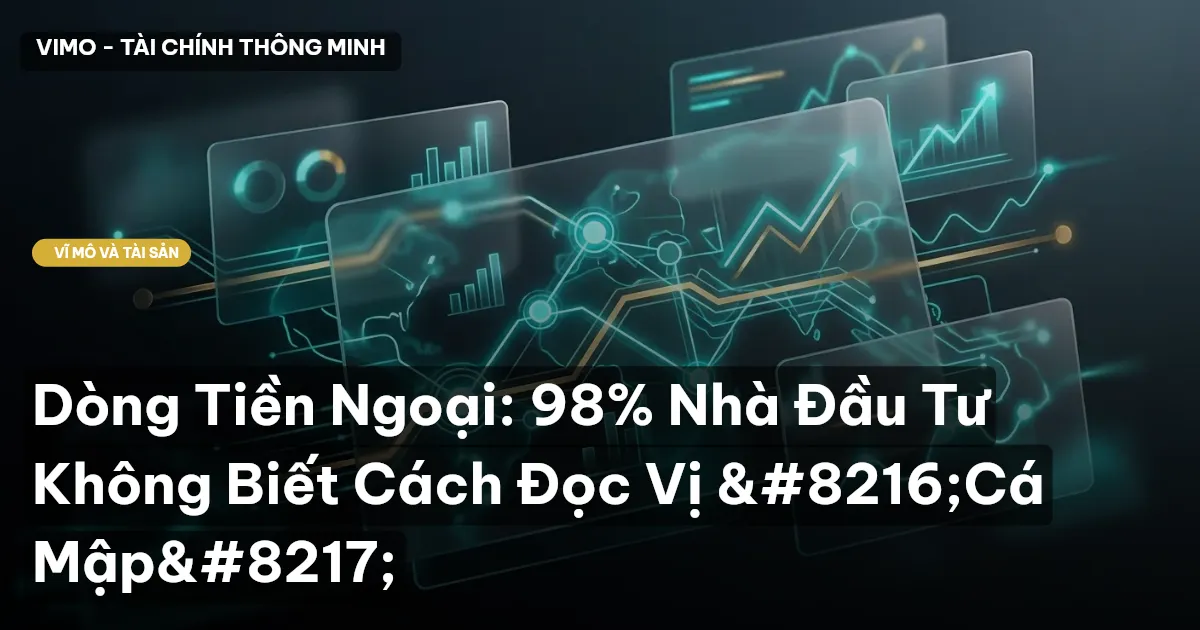 Dòng Tiền Ngoại: 98% Nhà Đầu Tư Không Biết Cách Đọc Vị ‘Cá Mập’
