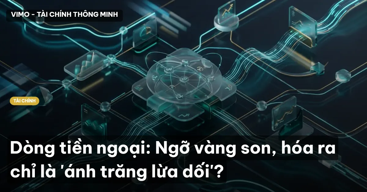 Dòng tiền ngoại: Ngỡ vàng son, hóa ra chỉ là 'ánh trăng lừa dối'?