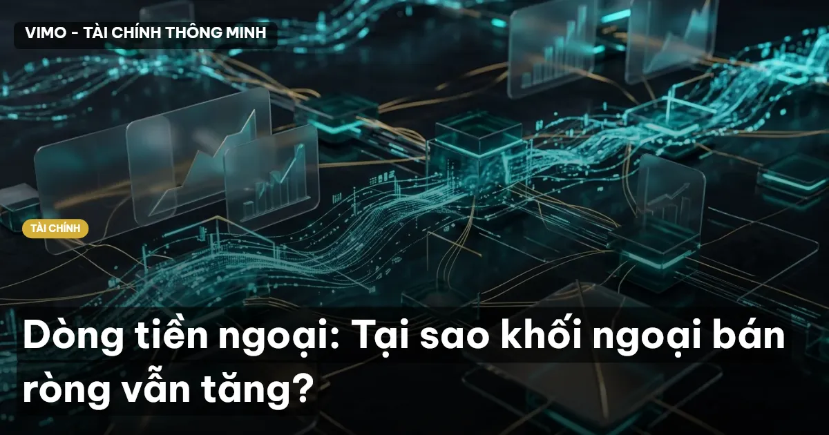 Dòng tiền ngoại: Tại sao khối ngoại bán ròng vẫn tăng?