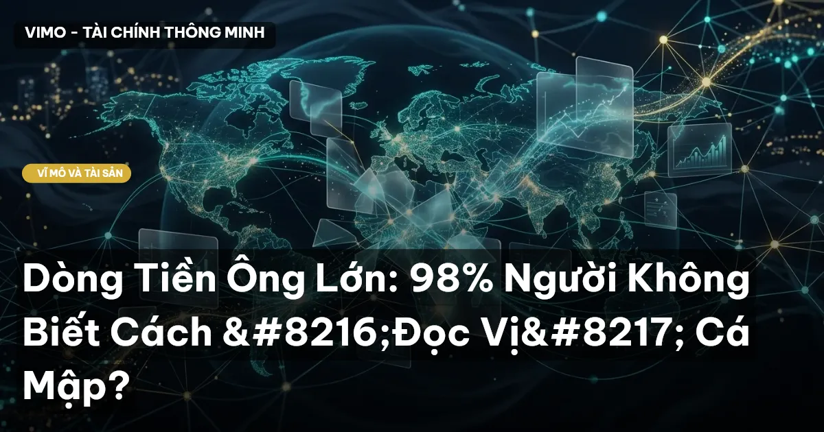 Dòng Tiền Ông Lớn: 98% Người Không Biết Cách ‘Đọc Vị’ Cá Mập?