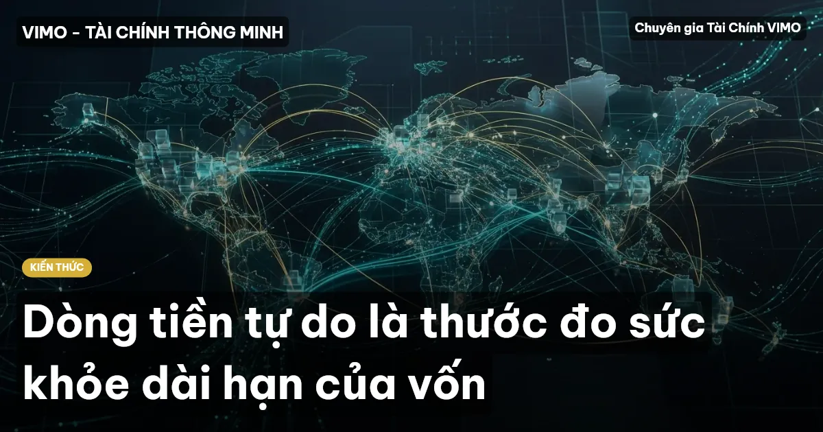 Dòng tiền tự do là thước đo sức khỏe dài hạn của vốn
