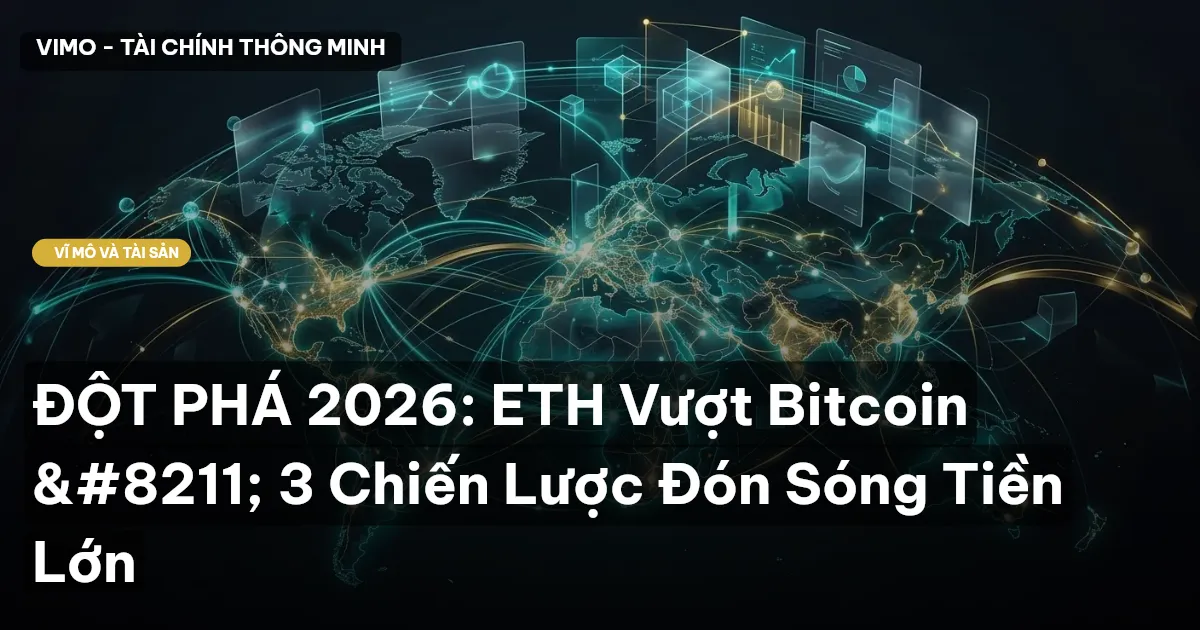 ĐỘT PHÁ 2026: ETH Vượt Bitcoin – 3 Chiến Lược Đón Sóng Tiền Lớn