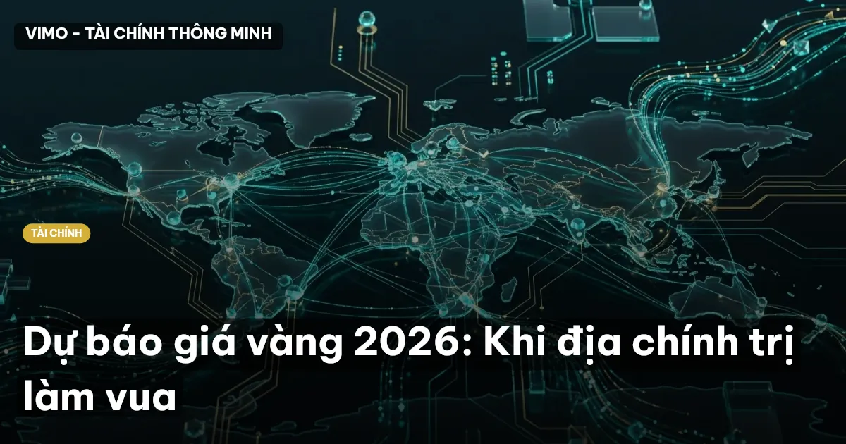 Dự báo giá vàng 2026: Khi địa chính trị làm vua