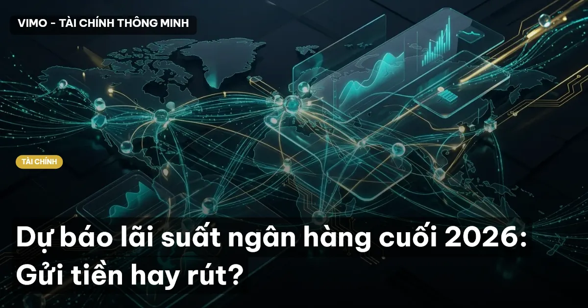 Dự báo lãi suất ngân hàng cuối 2026: Gửi tiền hay rút?