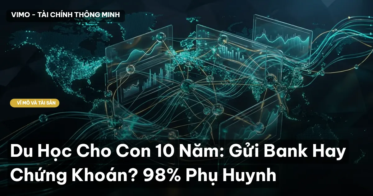 Du Học Cho Con 10 Năm: Gửi Bank Hay Chứng Khoán? 98% Phụ Huynh